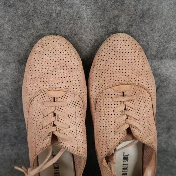 Lower East Side Shoes Womens 8 Oxford Flats Lace Up Fashion Casual Perforated - Picture 7 of 13